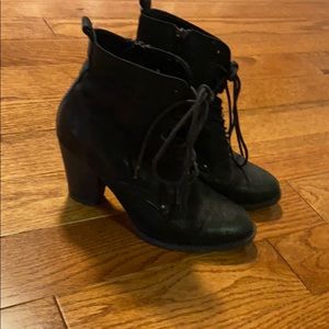 Aldo black western inspired booties
